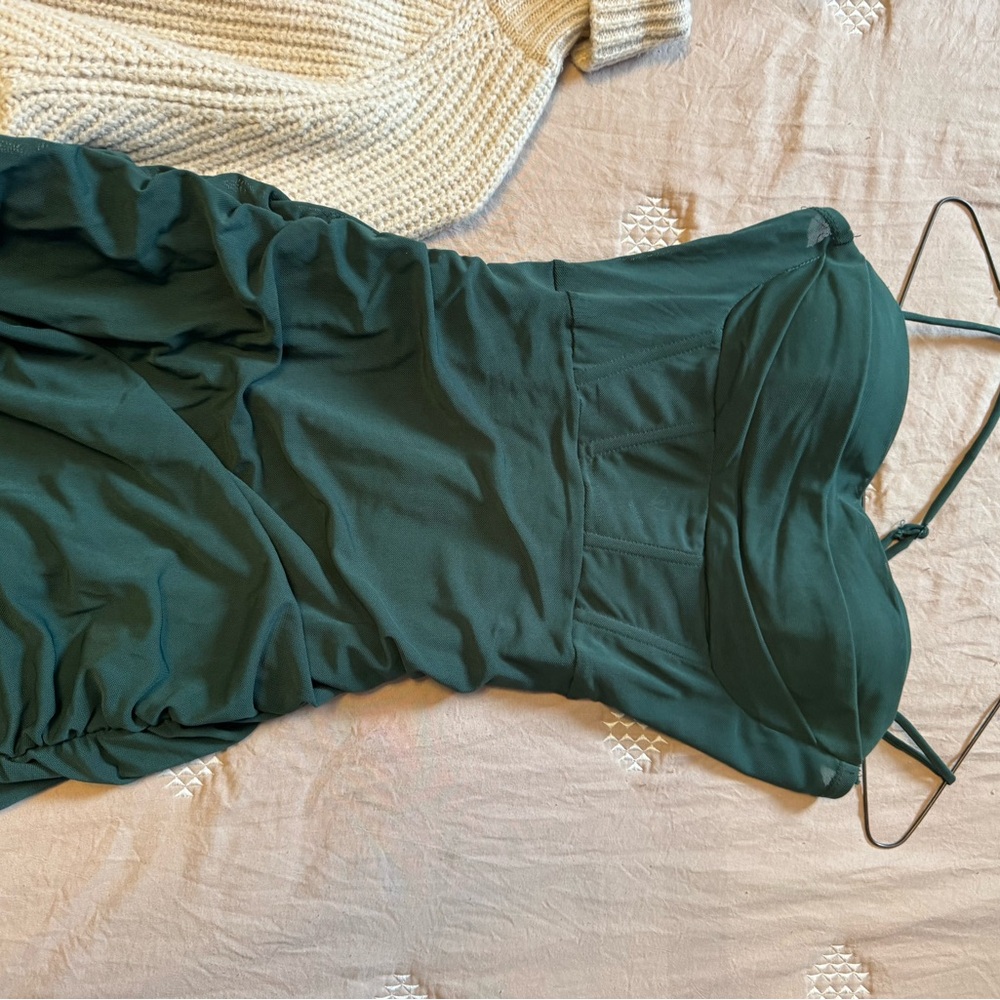 Windsor Forest Green Mesh Dress